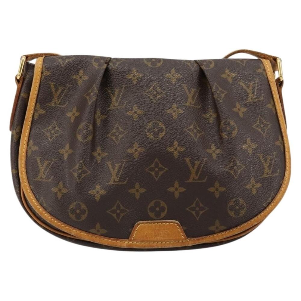Louis Vuitton Monogram Menilmontant PM Shoulder Bag Brown